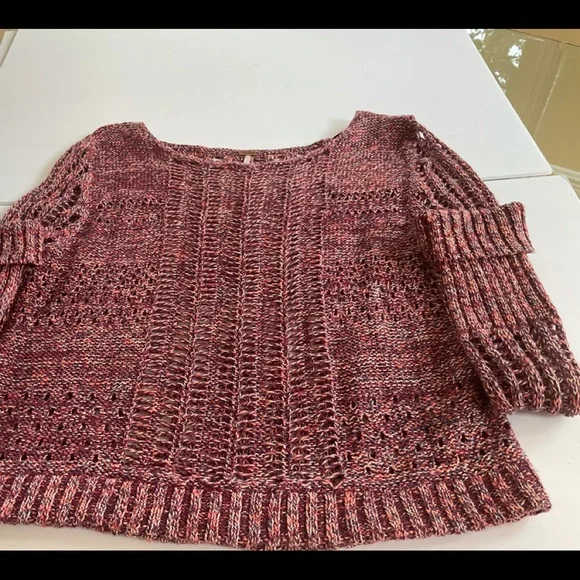 Free People sweater, multi color, size M. - Picture 3 of 9